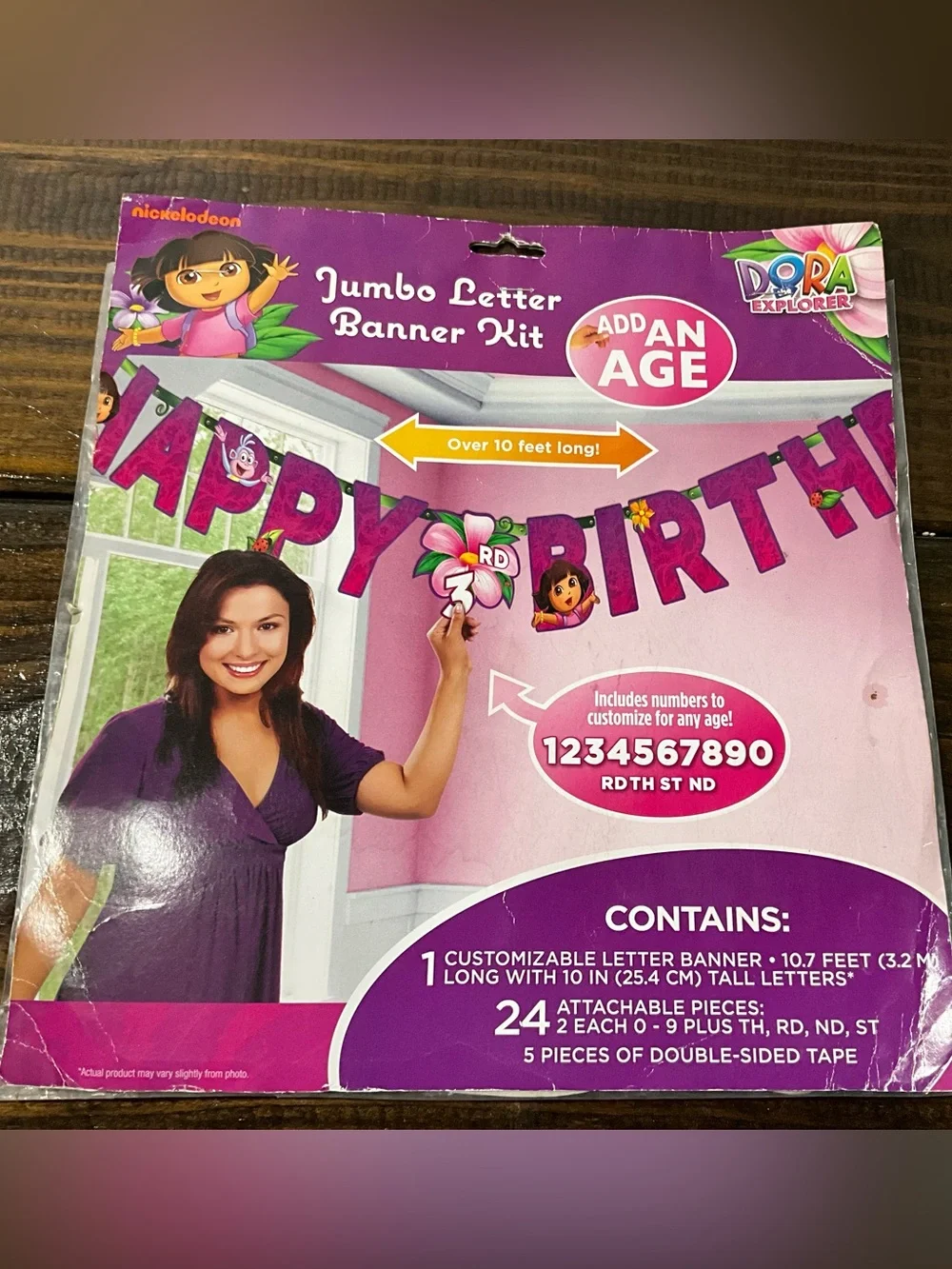 2012 Dora the Explorer Nickelodeon Jumbo Letter Birthday Party Banner Kit New